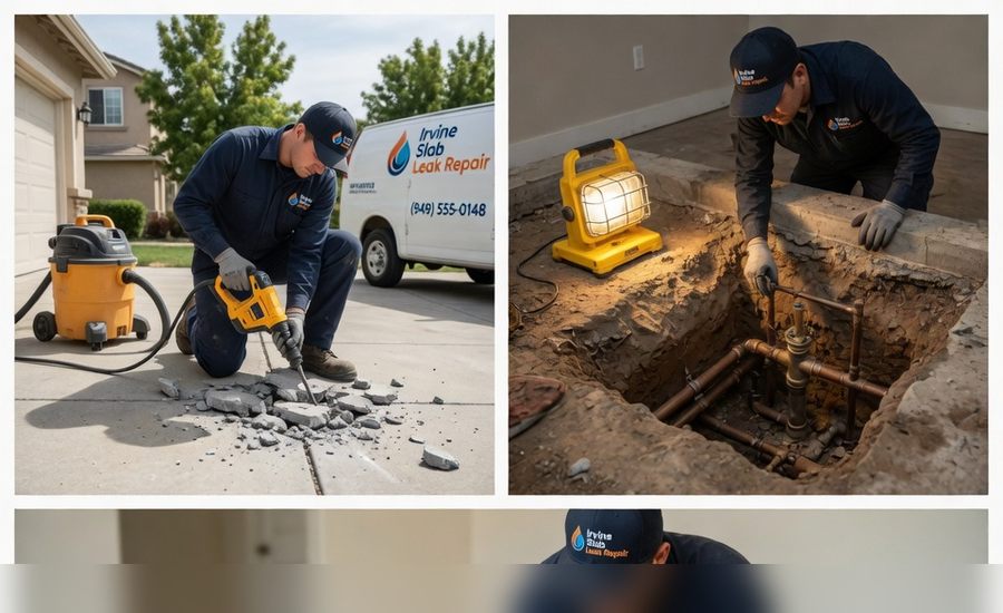 Slab leak repair Irvine CA